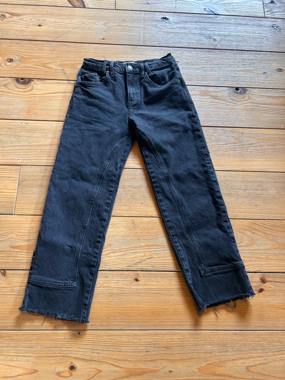 We The Free Risk Taker Mid-Rise Jeans Washed Black Size 26 - Picture 5 of 10